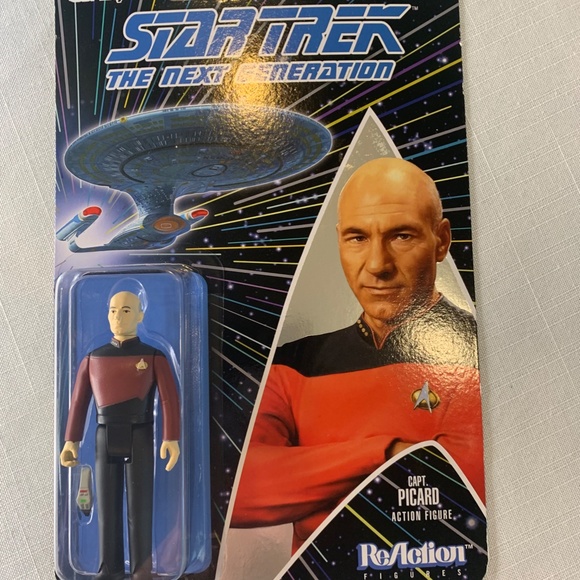 Star Trek Next Generation Data and Capt Picard - Picture 4 of 5